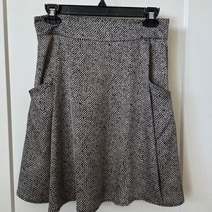 Anthropologie Ranna Gill Printed A-Line Skirt with Pockets